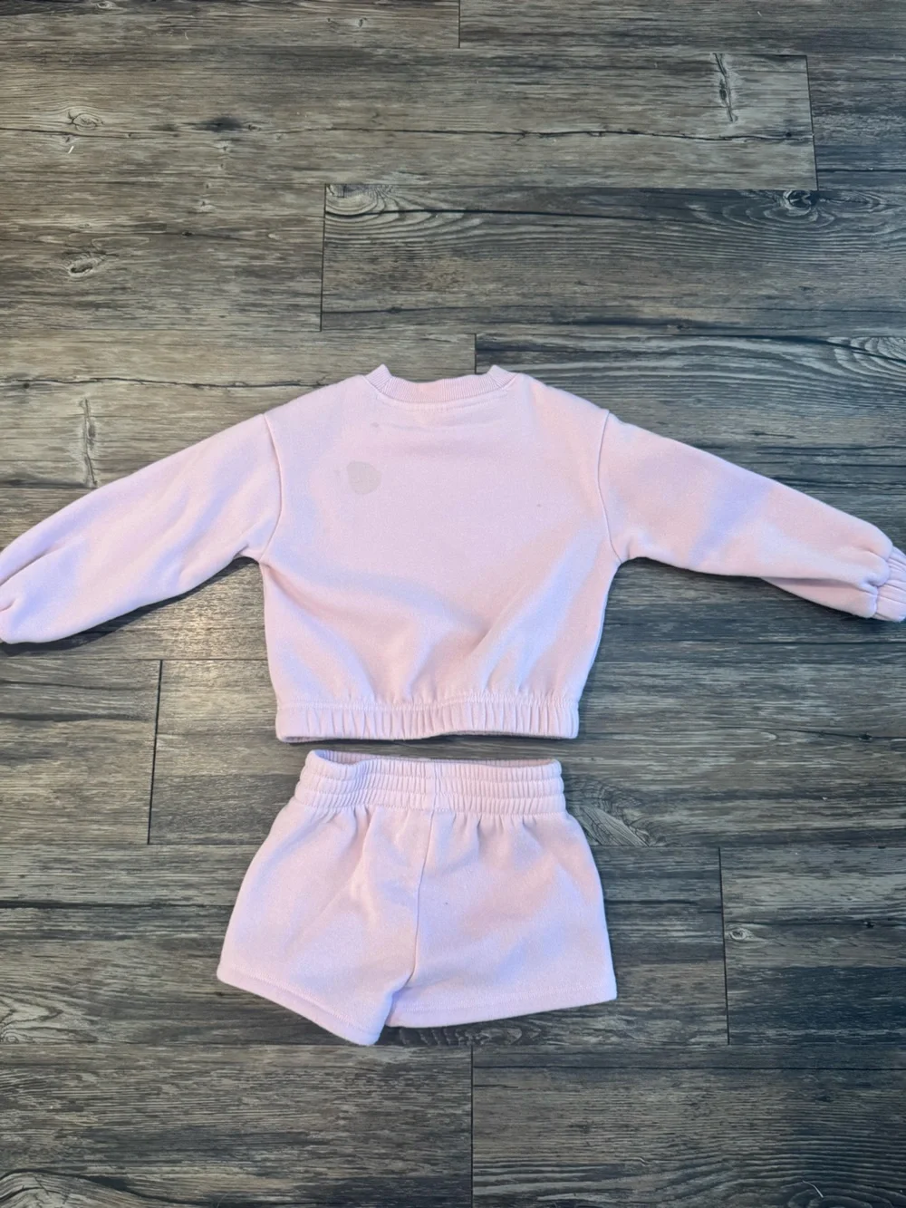 Puma Pink Girls' Sports Club Sweatshirt & Shorts Set - Picture 7 of 8